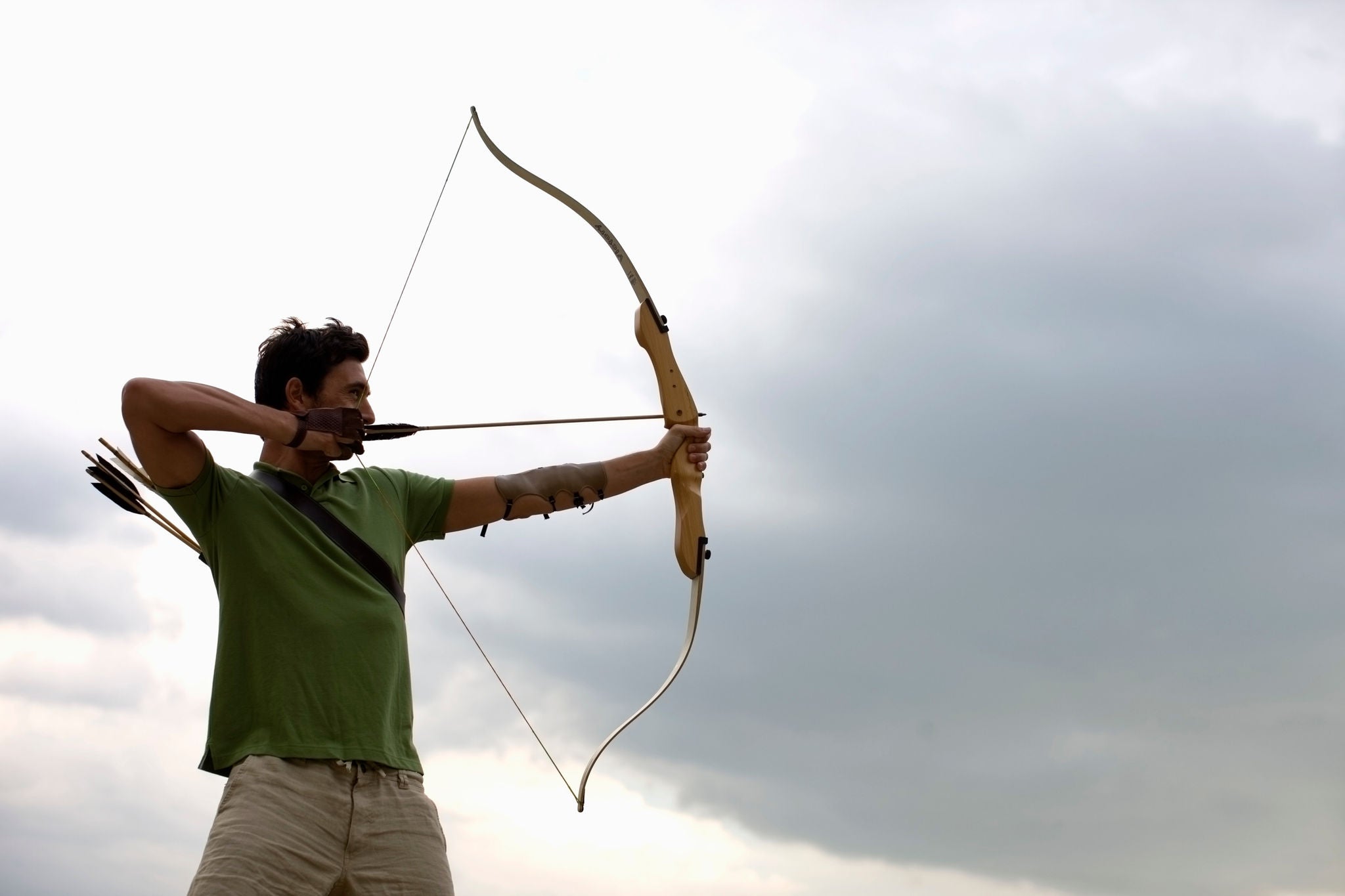 EY man with bow and arrow